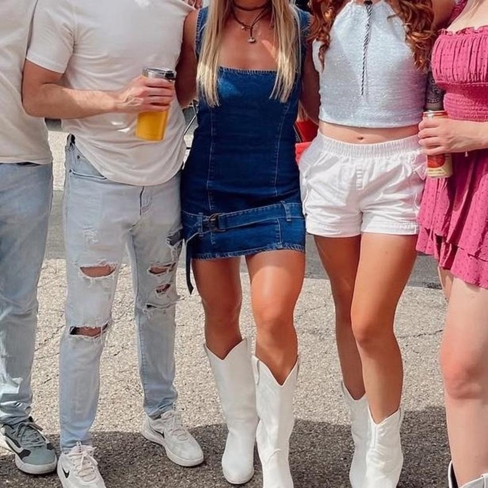 PrettyLittleThing Denim Mini Dress